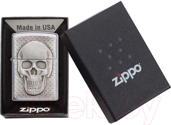 Изображение товара Зажигалка Zippo Skull Design / 29818 (серебристый)