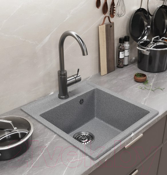 Изображение товара Мойка кухонная Mixline ML-GM28 552097 (темно-серый)