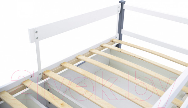 Изображение товара Кровать-тахта детская Бельмарко Svogen / 1354 (графит/белый, мишки)