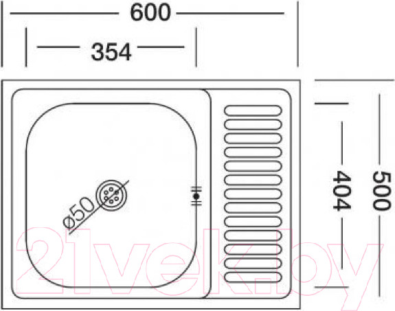 Изображение товара Мойка кухонная Mixline R 541319