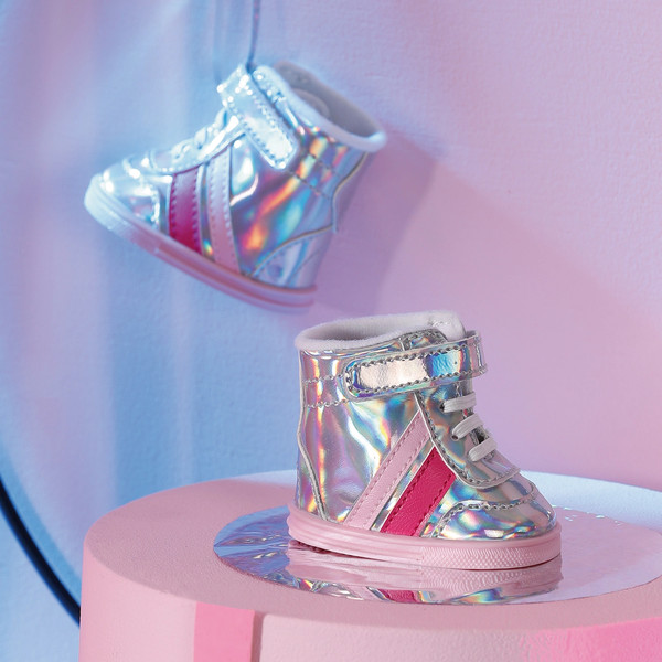 Изображение товара Аксессуар для куклы Baby Born Серебряные кеды / 41290