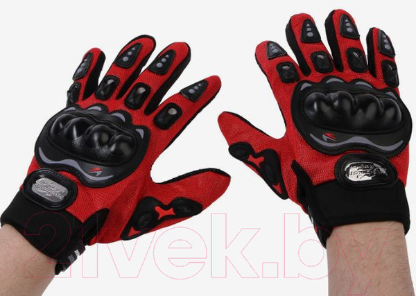 Изображение товара Мотоперчатки Sima-Land 3734851 (р.L, красный)