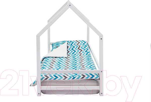 Изображение товара Каркас кровати детской Бельмарко Svogen домик Монтессори / 700 (белый)