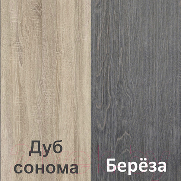 Изображение товара Комод Кортекс-мебель Бари 160 8ш (дуб сонома/дуб сонома/береза)