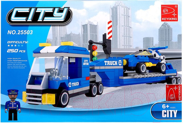 Изображение товара Конструктор Keyixing Тягач с прицепом / 576121