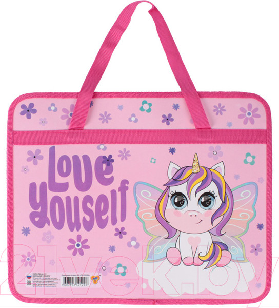 Изображение товара Папка-портфель Пчелка Маленький единорог / ПМ-А4-251