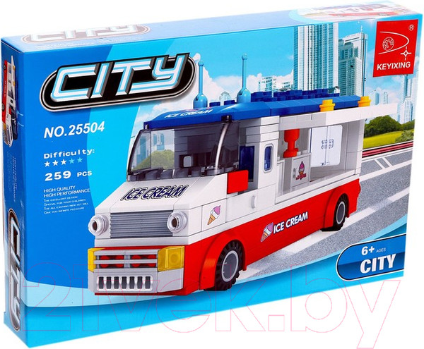 Изображение товара Конструктор Keyixing Фургон с мороженым / 576141