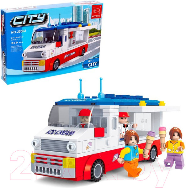 Изображение товара Конструктор Keyixing Фургон с мороженым / 576141