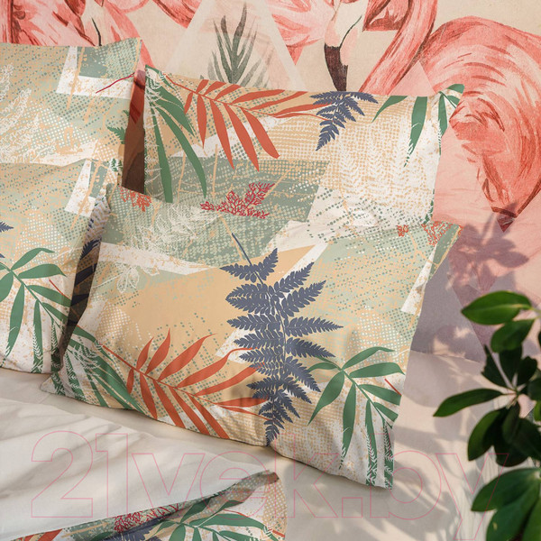 Изображение товара Комплект постельного белья Волшебная ночь Волшебная ночь Fern КПБ ВН 2016 8476/2+полубел