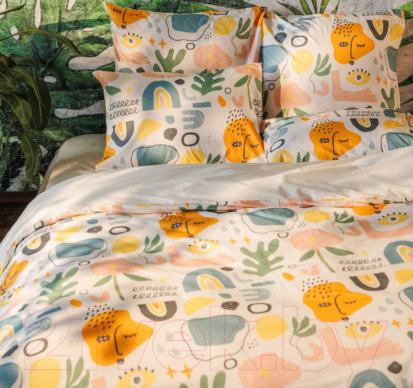 Изображение товара Комплект постельного белья Волшебная ночь Волшебная ночь Trendy КПБ ВН 2017 8766/1+полубел