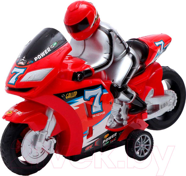 Изображение товара Радиоуправляемая игрушка Sima-Land Спортбайк / 7615603 (красный)
