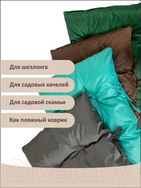 Изображение товара Матрас для садовой мебели Angellini 3смд006 (черный)