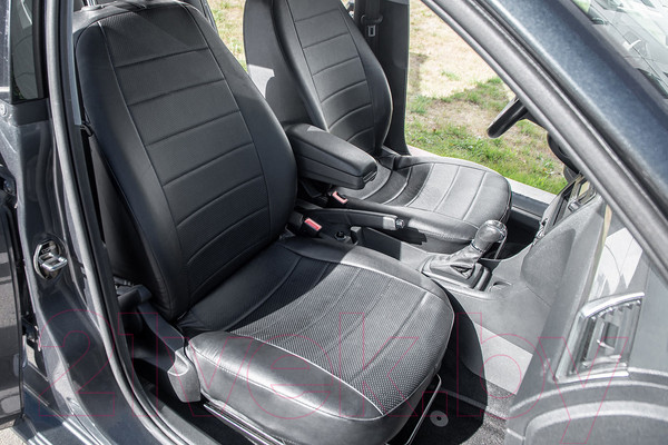 Изображение товара Комплект чехлов для сидений Seintex 94595 (черный, для Skoda Rapid 40/60 2020 без задн. подл.)