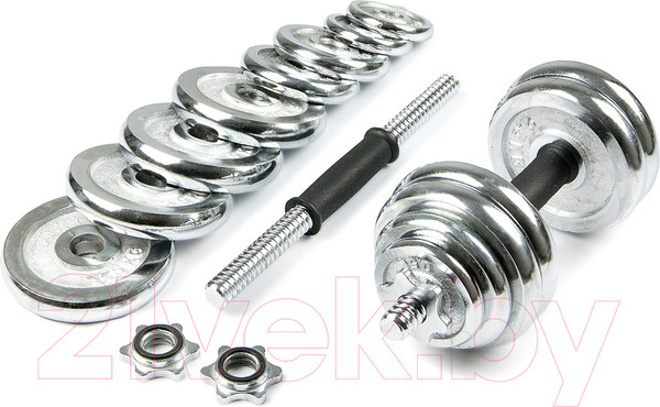 Изображение товара Набор гантелей разборных AMETIST Хромированных (30кг, в чемодане)