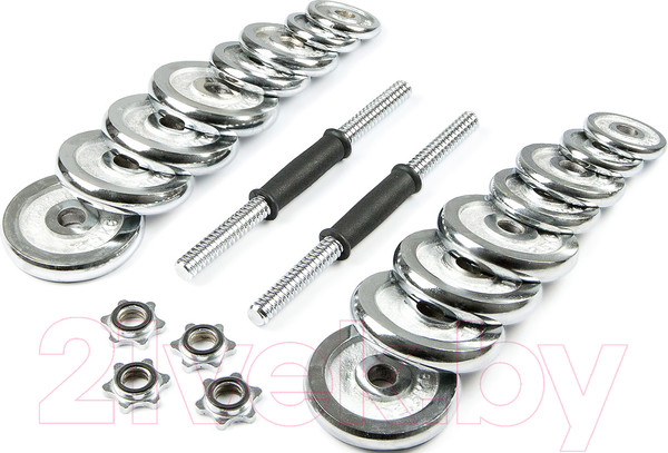 Изображение товара Набор гантелей разборных AMETIST Хромированных (30кг, в чемодане)