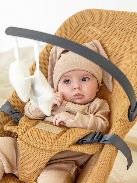 Изображение товара Детский шезлонг Amarobaby Baby relax / AB22-25BR/03 (бежевый)