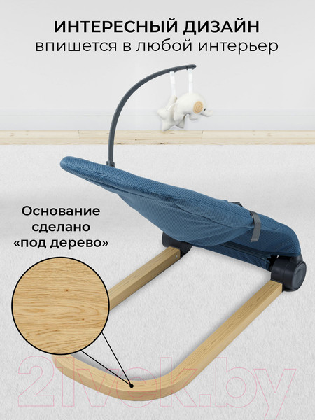 Изображение товара Детский шезлонг Amarobaby Baby relax / AB22-25BR/19 (голубой)