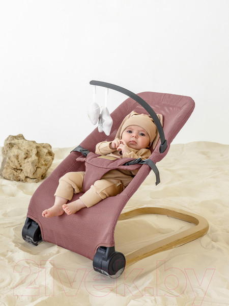 Изображение товара Детский шезлонг Amarobaby Baby relax / AB22-25BR/06 (розовый)