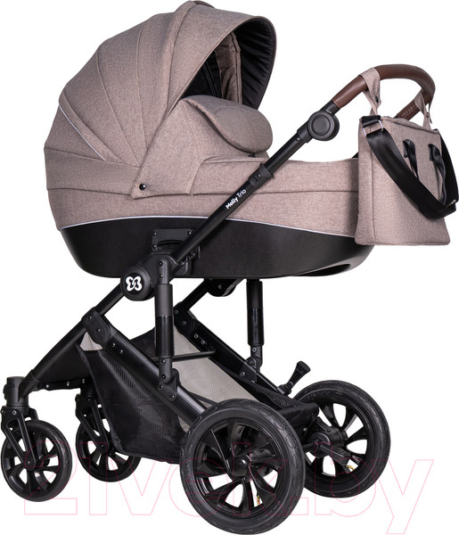 Изображение товара Детская универсальная коляска Farfello Molly Trio 3 в 1 (Beige)