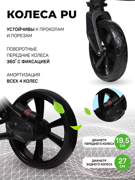 Изображение товара Детская универсальная коляска Aimile Pro (черный)