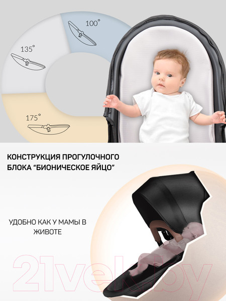 Изображение товара Детская универсальная коляска Aimile Pro (черный)