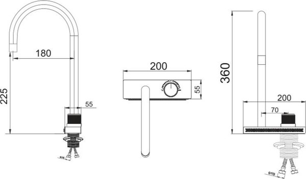 Изображение товара Смеситель РМС SUS130-017F