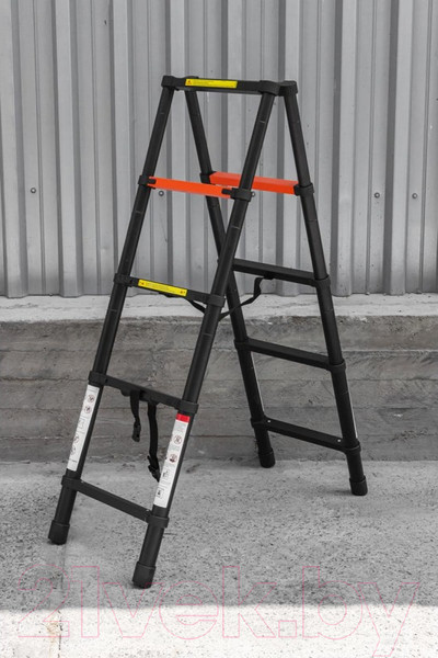 Изображение товара Телескопическая лестница RockForce RF-UP140-2