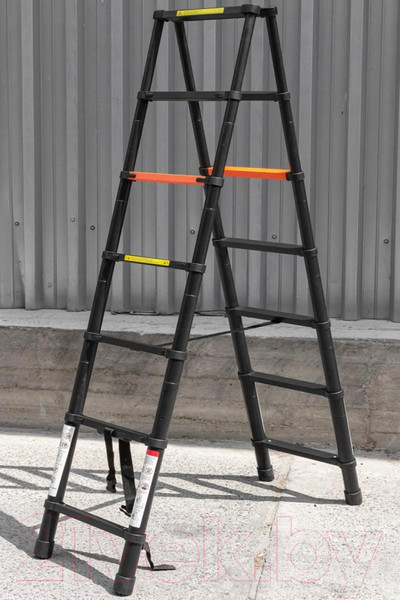 Изображение товара Телескопическая лестница RockForce RF-UP200-2(56437)