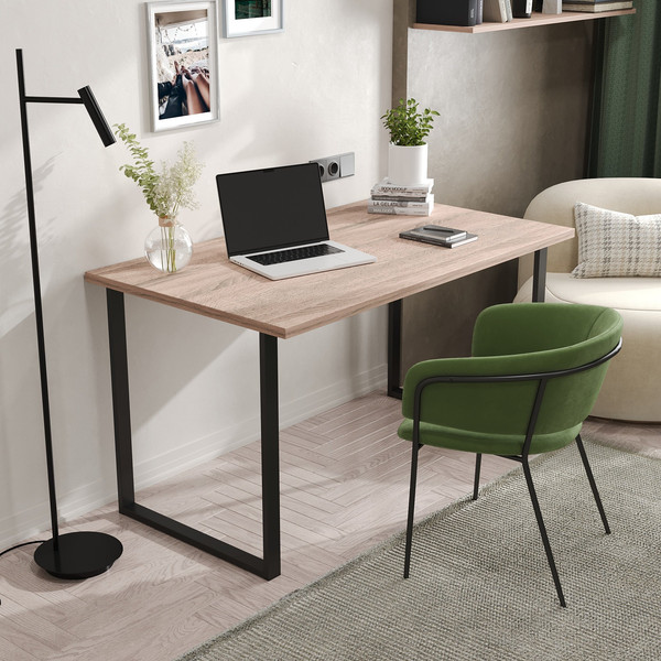 Изображение товара Письменный стол Soma Bliss 120x66 (дуб сонома/черный)