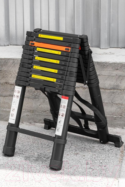 Изображение товара Телескопическая лестница RockForce RF-UP380-2(56442)