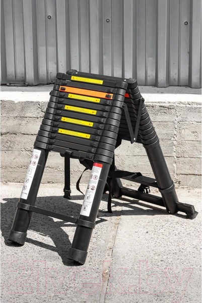 Изображение товара Телескопическая лестница RockForce RF-UP410-2