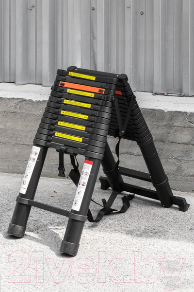 Изображение товара Телескопическая лестница RockForce RF-UP440-2