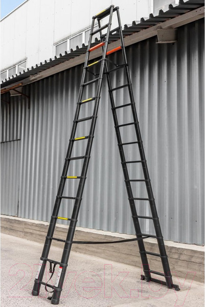 Изображение товара Телескопическая лестница RockForce RF-UP440-2