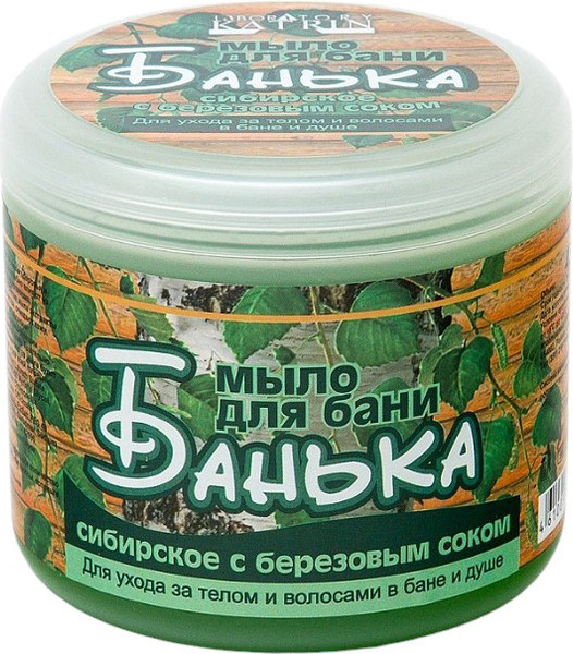 Изображение товара Мыло густое Лаборатория Катрин Банька Сибирское с березовым соком (450мл)