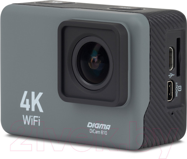 Изображение товара Экшн-камера Digma DiCam 810 / DC80C (серый)