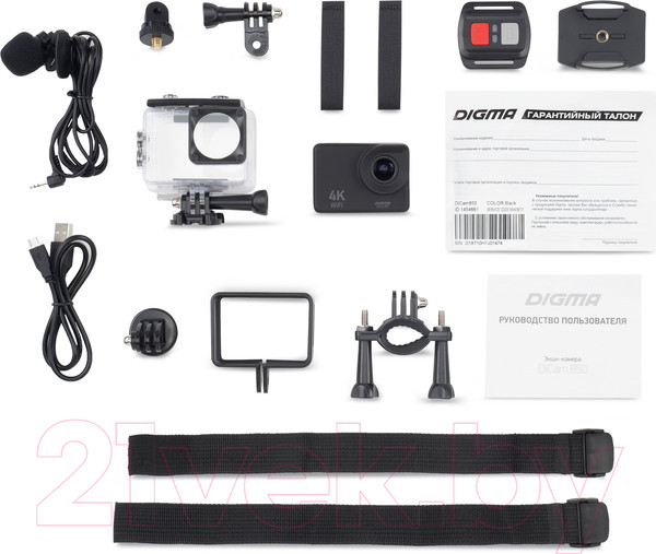 Изображение товара Экшн-камера Digma DiCam 850 (черный)
