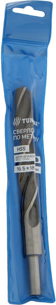 Изображение товара Сверло Tundra HSS Цилиндрический хвостовик по металлу 16.5x185мм 4727962