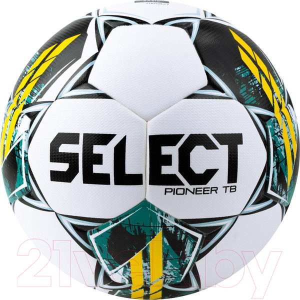 Изображение товара Футбольный мяч Select Pioneer TB / 0865060005 (размер 5, белый/зеленый/желтый)