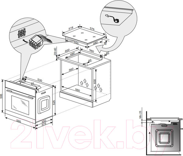 Изображение товара Электрический духовой шкаф Hansa BOES699910