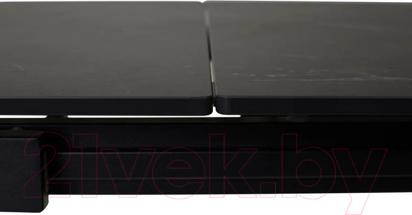 Изображение товара Обеденный стол M-City Corner 120 Matt / 614M03982 (Black Marble Solid Ceramic/Black)