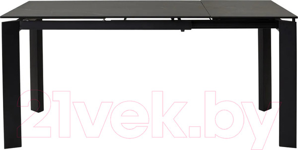 Изображение товара Обеденный стол M-City Corner 120 Matt / 614M03982 (Black Marble Solid Ceramic/Black)