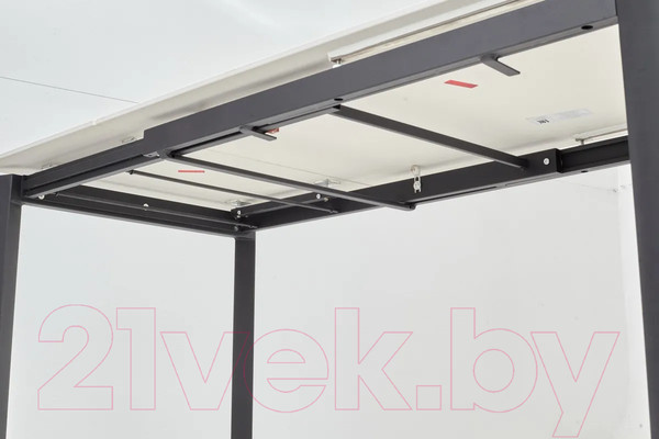 Изображение товара Обеденный стол M-City Corner 120 Matt / DECDF5052TSSTWHTMARBLEBLCK (White Marble Solid Ceramic/Black)