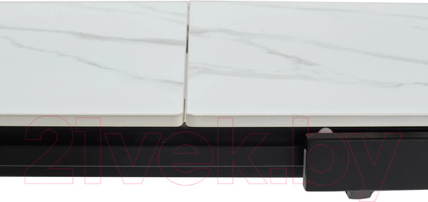 Изображение товара Обеденный стол M-City Corner 120 Matt / DECDF5052TSSTWHTMARBLEBLCK (White Marble Solid Ceramic/Black)