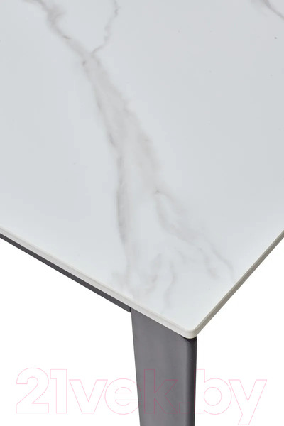 Изображение товара Обеденный стол M-City Corner 120 Matt / DECDF5052TSSTWHTMARBLEBLCK (White Marble Solid Ceramic/Black)
