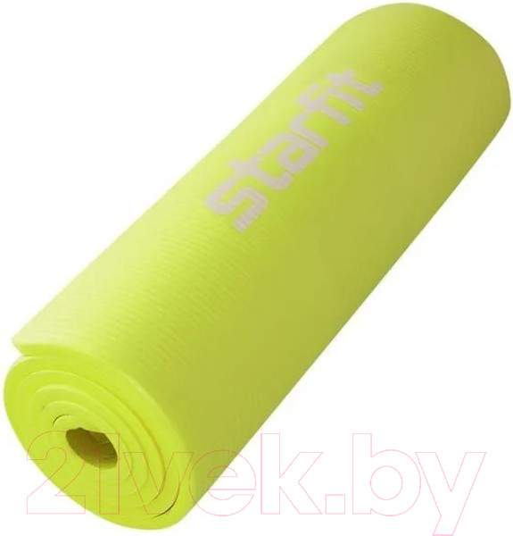 Изображение товара Коврик для йоги и фитнеса Starfit FM-301 NBR (183x61x1.0см, лаймовый)