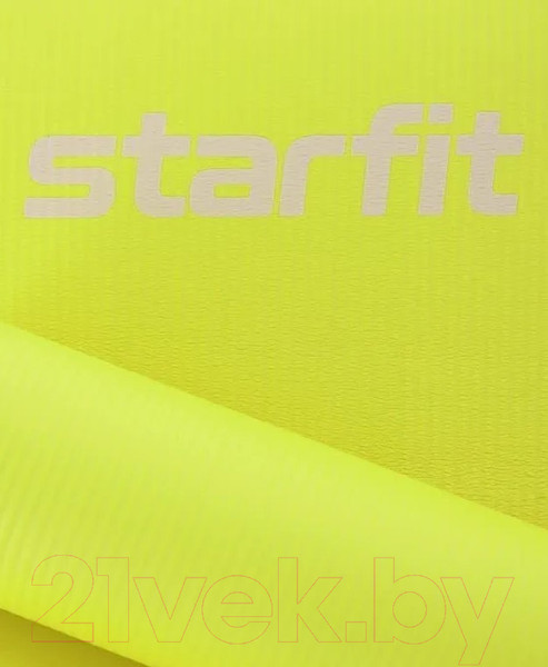 Изображение товара Коврик для йоги и фитнеса Starfit FM-301 NBR (183x61x1.0см, лаймовый)
