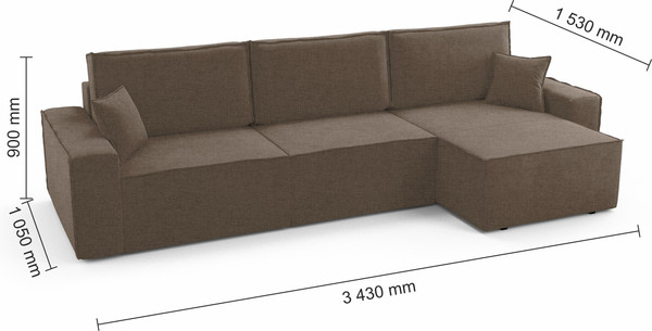 Изображение товара Диван угловой Mio Tesoro Бриз правый (Preston 232)