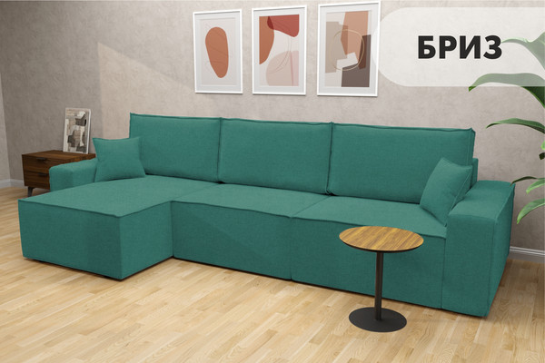 Изображение товара Диван угловой Mio Tesoro Бриз левый (Preston 672)