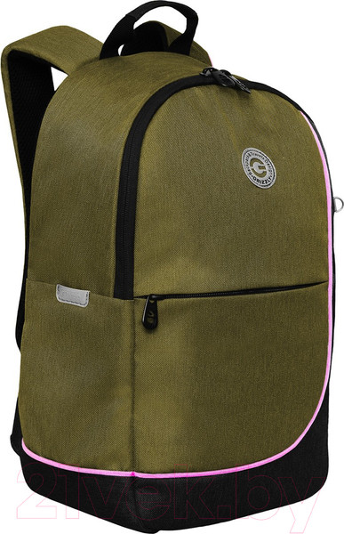 Изображение товара Школьный рюкзак Grizzly RD-345-2 (хаки/черный)