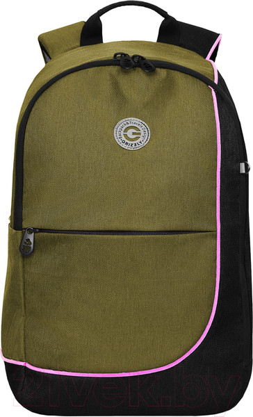 Изображение товара Школьный рюкзак Grizzly RD-345-2 (хаки/черный)